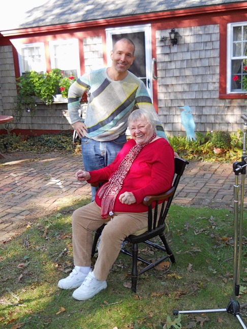 With Pat Carroll, Cape Cod 2010